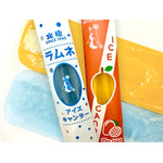 じゅじゅ探訪オリジナル アイスキャンデー　ラムネ味／マンゴー味