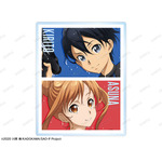 「ソードアート・オンライン POP UP SHOP in AmiAmi vol.II」イベント限定BOX購入特典「描き下ろし キリト＆アスナ ウォーターガンバトルver. アクリルネームプレート」（C）2020 川原 礫/KADOKAWA/SAO-P Project