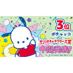 「2025年サンリオキャラクター大賞」中間発表3位「ポチャッコ」