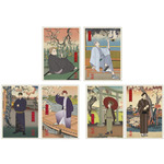 アニメ『ハイキュー!!』「排球四季景～春ノ陣～　クリアファイルセット」（C）古舘春一／集英社・「ハイキュー!!」製作委員会