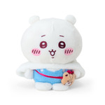 ちいかわ×サンリオキャラクターズ「ちいかわ×ハローキティ ぬいぐるみ」フード部分は脱がすことも可能（C）nagano / chiikawa committee（C）025 SANRIO CO.,LTD.