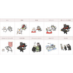 TVアニメ『夏目友人帳』ニャンコ先生×仕事猫「ちょこっとセレクト」キッズ Tシャツ、トートバッグのデザイン（C）緑川ゆき・白泉社/「夏目友人帳」製作委員会（C）くまみね工房