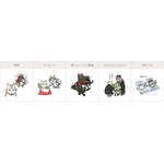 TVアニメ『夏目友人帳』ニャンコ先生×仕事猫「ちょこっとセレクト ビッグシルエット Tシャツ」デザイン5種（C）緑川ゆき・白泉社/「夏目友人帳」製作委員会（C）くまみね工房