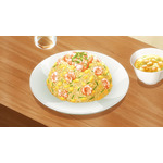 夏アニメ「追放者食堂へようこそ！」“次はカニ炒飯を食べに来ます”と笑顔で食堂を後にするビビア（CV伊瀬茉莉也）だが…第3話先行カット 画像