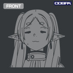 TVアニメ『葬送のフリーレン』「フリーレン フェイス ドライTシャツ GUNMETAL」（C）山田鐘人・アベツカサ／小学館／「葬送のフリーレン」製作委員会