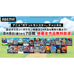 ABEMA 夏休み特別企画「夏はポケモン！ポケモン映画全24作品を無料で観よう！」（C）Nintendo・Creatures・GAME FREAK・TV Tokyo・ShoPro・JR Kikaku（C）Pokemon（C）1998-2020 ピカチュウプロジェクト