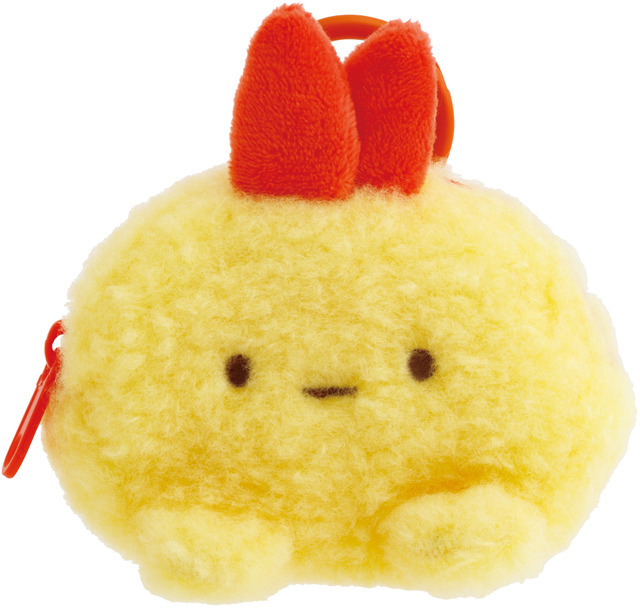 「えびふらいのしっぽ　ぬいぐるみミニポーチ」（C）2025 SAN-X CO., LTD. ALL RIGHTS RESERVED.