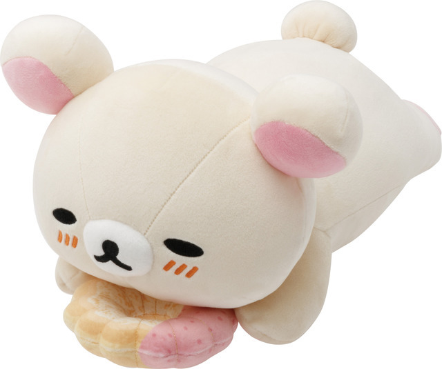 リラックマ×ミスタードーナツ「ドーナツまくまくクッション　コリラックマ（ストロベリーカスタードフレンチ）」（C）MISDO 25（C）SAN-X