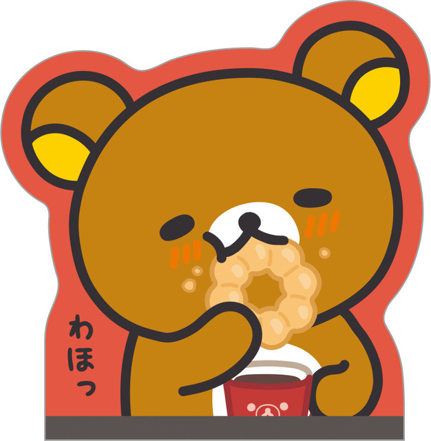 リラックマ×ミスタードーナツ「ダイカットクロスメモ」（C）MISDO 25（C）SAN-X