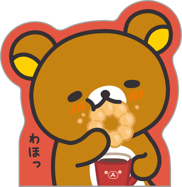 リラックマ×ミスタードーナツ「ダイカットクロスメモ」おもて（C）MISDO 25（C）SAN-X