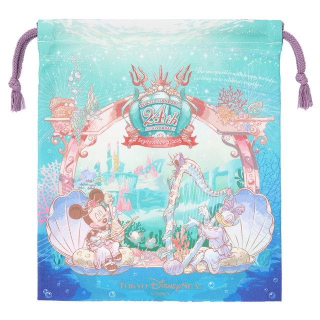 東京ディズニーシー開園24周年記念グッズは、マーメイドラグーンがテーマ