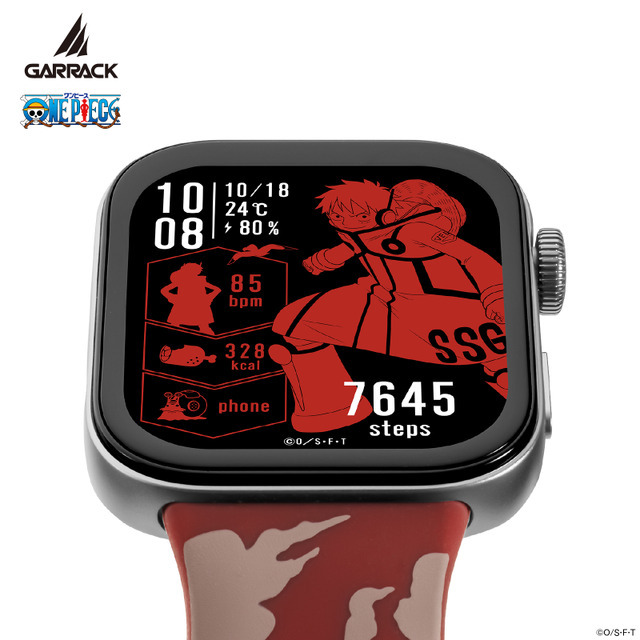 GARRACK『ONE PIECE』コラボスマートウォッチ「ルフィモデル」（C）O／S・F・T