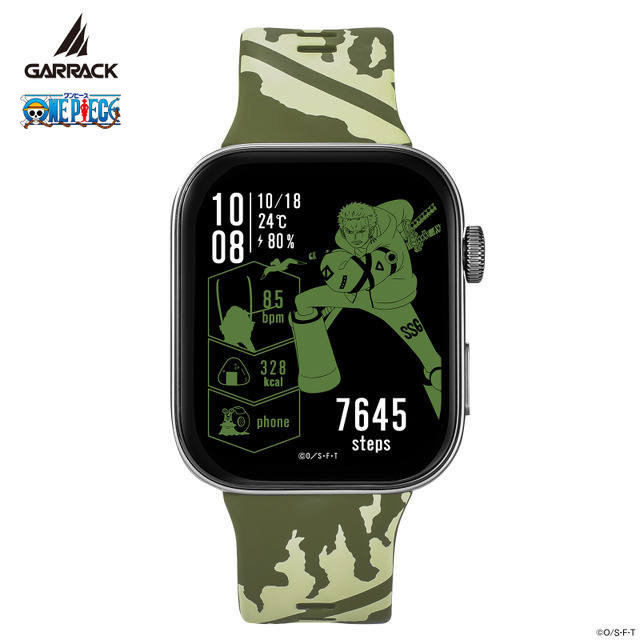 GARRACK『ONE PIECE』コラボスマートウォッチ「ゾロモデル」（C）O／S・F・T