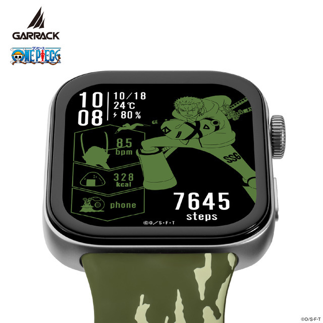 GARRACK『ONE PIECE』コラボスマートウォッチ「ゾロモデル」（C）O／S・F・T