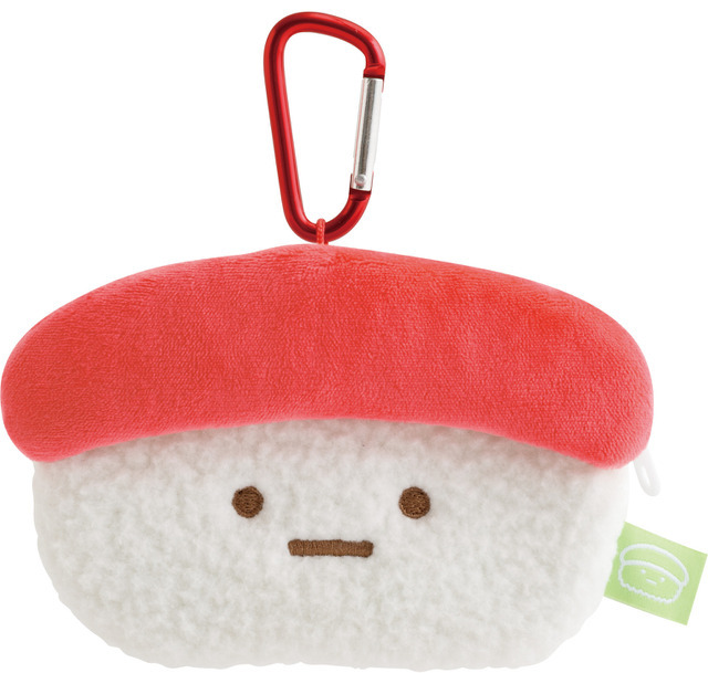 「すみっコすし おすしぬいぐるみポーチ」（C）2025 SAN-X CO., LTD. ALL RIGHTS RESERVED.