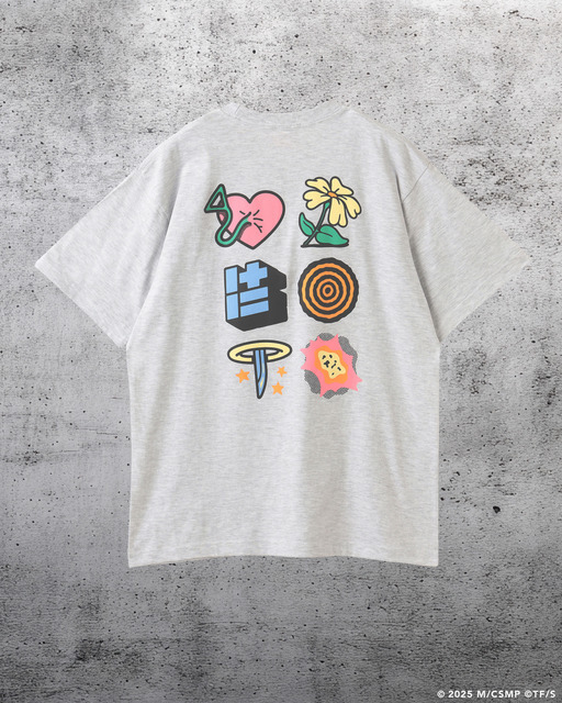 劇場版『チェンソーマン レゼ篇』× マンガート ビームス「チェンソーマン モチーフ ショート スリーブ Tシャツ」バック（C）2025 M/CSMP（C）TF/S