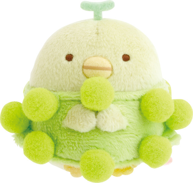 すみっコぐらしコレクション「てのりぬいぐるみ マスカット ぺんぎん？」（C）2025 SAN-X CO., LTD. ALL RIGHTS RESERVED.