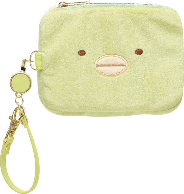 すみっコぐらしコレクション「ぬいぐるみリール付パスケース ぺんぎん？」（C）2025 SAN-X CO., LTD. ALL RIGHTS RESERVED.