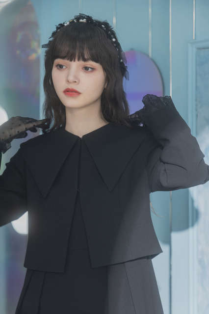 「“KURO MiMi”　Jacket Black Formal (jacket ＋ lace frill ＋ one piece)」ジャケット＋袖口フリル＋ワンピース