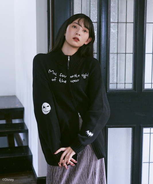 ナイトメア/ダブルジップニットカーディガン​