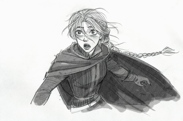 映画『果てしなきスカーレット』ジン・キム スケッチデザイン