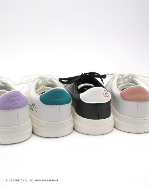 「サンリオキャラクターズ シューズ」キャラネーム コートスニーカー