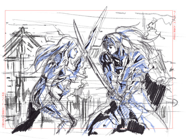 「MAPPA×リネージュ2」ポスターA　ラフ画像