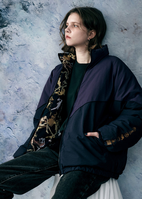 黄金の風 モチーフ｜リバーシブルブルゾン