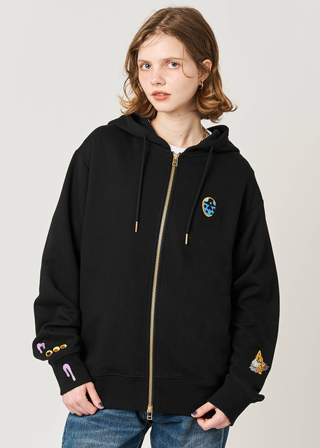 護衛チーム モチーフ｜裏毛ジップパーカー