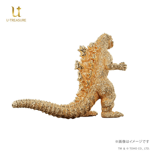 【100体限定】『ゴジラ』（1954）ミニフィギュア　ゴールドモデル（K18イエローゴールド）