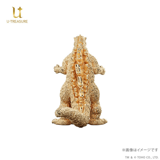 【100体限定】『ゴジラ』（1954）ミニフィギュア　ゴールドモデル（K18イエローゴールド）
