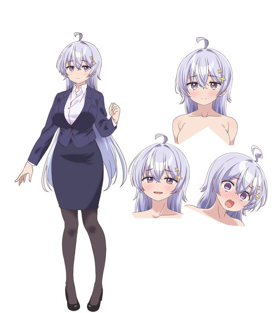 TVアニメ『よわよわ先生』鶸村ひよりキャラクター設定画（C）福地カミオ・講談社／「よわよわ先生」製作委員会