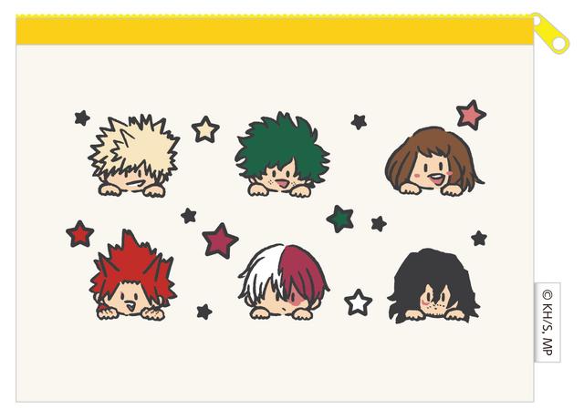 「僕のヒーローアカデミア 第2回 雄英高校オープンスクール」メッシュ刺繍ポーチ（C）堀越耕平／集英社・僕のヒーローアカデミア製作委員会（C）Bandai Namco Experience Inc.