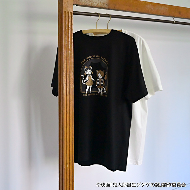 映画『鬼太郎誕生 ゲゲゲの謎』×石黒亜矢子コラボグッズ「クルーネックTシャツ（鬼太郎とねこ娘）」使用イメージ（C）映画「鬼太郎誕生ゲゲゲの謎」製作委員会