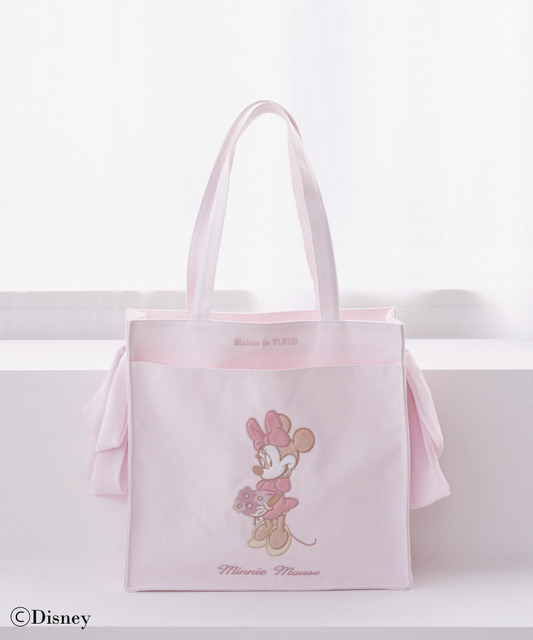 Maison de FLEUR Disney Collection「Mickey ＆ Minnie」Minnie Mouse/リボントートバック゛（C）Disney