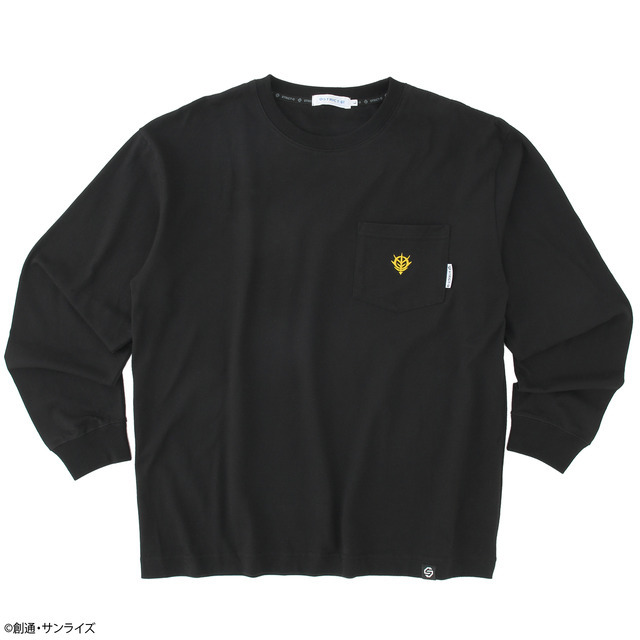STRICT-G BASIC『機動戦士ガンダム』ポケット付きロングTシャツ ジオン公国軍マーク（C）創通・サンライズ