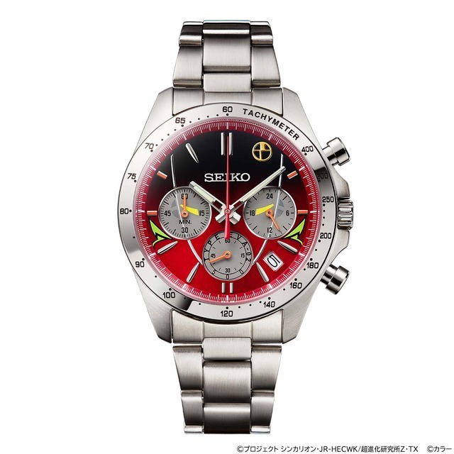 「エヴァンゲリオン新幹線 500 TYPE EVA-02 ウオッチ」59,400円（税込）