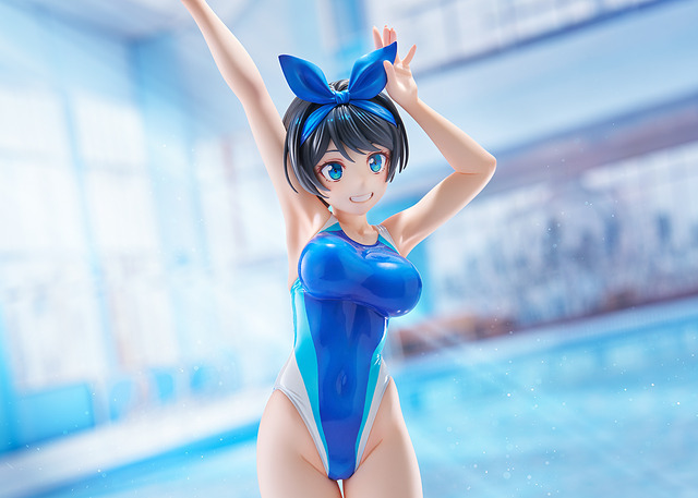 スイムスーツシルエット　彼女、お借りします　更科瑠夏 競泳水着Ver.