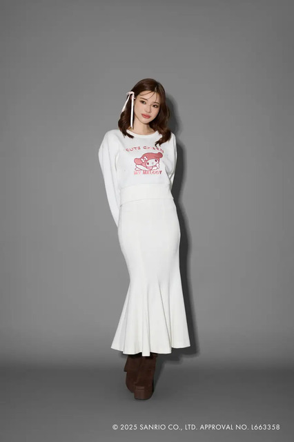 マイメロディ＆クロミコラボスウェットトップス