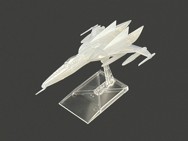 『ヤマトよ永遠にREBEL3199』Blu-ray & DVD 第5巻 メカコレクション[1式空間戦闘攻撃機コスモタイガーII (単座型) クリアホワイト]