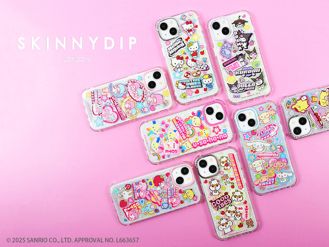 SKINNYDIP LONDON × サンリオキャラクターズ 第3弾登場（C）2025 SANRIO CO., LTD. APPROVAL NO. L663657