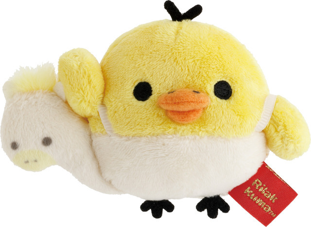 「てのりぬいぐるみ　キイロイトリ うま」（C）2025 SAN-X CO., LTD. ALL RIGHTS RESERVED.