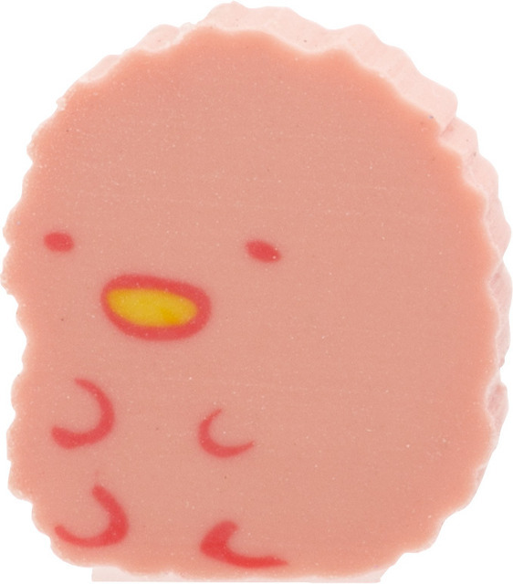 すみっコぐらし「グミグミパーティー」グミグミマスコット消しゴム　オレンジアソート　とんかつ3個（C）2025 SAN-X CO., LTD. ALL RIGHTS RESERVED.