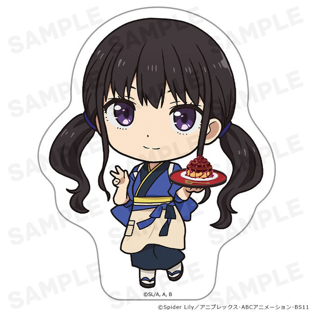 TVアニメ『リコリス・リコイル』ダイカットステッカー 井ノ上たきな 喫茶リコリコver.（C）Spider Lily／アニプレックス・ABCアニメーション・BS11