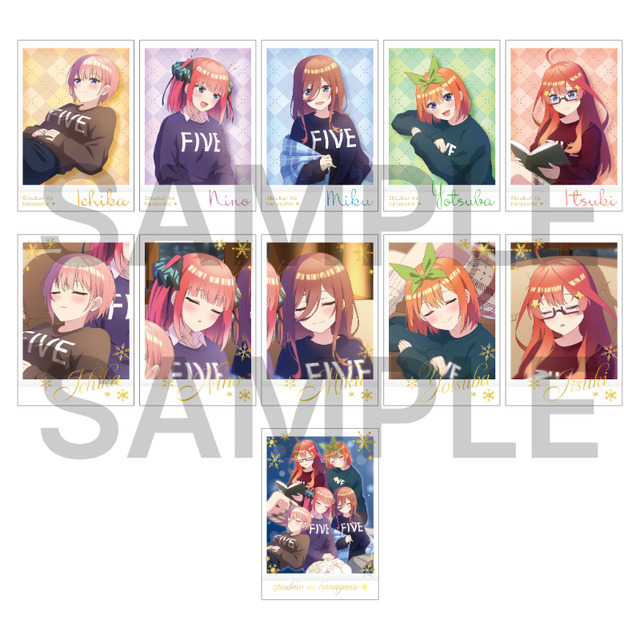 TVスペシャルアニメ『五等分の花嫁＊』トレーディングレア入りチェキ風カード＜暖炉のそばで Silent Time＞（C）春場ねぎ・講談社／「五等分の花嫁＊」製作委員会