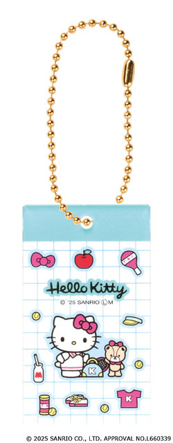 「ハローキティ シール風アクリルキーチェーン」テニス