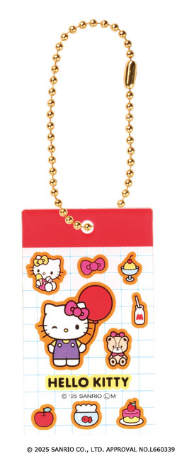 「ハローキティ シール風アクリルキーチェーン」風船