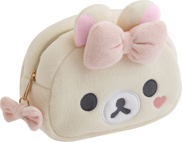 サンエックス「Makeup Rilakkuma ミラー付ぬいぐるみポーチ」コリラックマ（C）2025 SAN-X CO., LTD. ALL RIGHTS RESERVED.