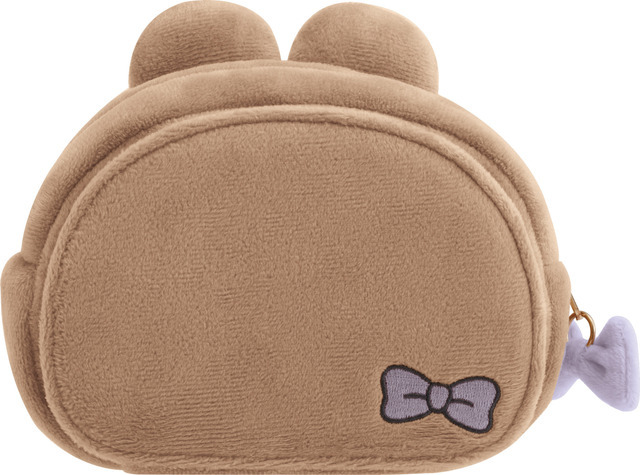 サンエックス「Makeup Rilakkuma ミラー付ぬいぐるみポーチ」チャイロイコグマ（C）2025 SAN-X CO., LTD. ALL RIGHTS RESERVED.