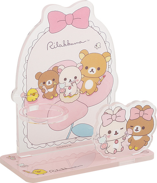 サンエックス「Makeup Rilakkuma アクリルマルチスタンド」（C）2025 SAN-X CO., LTD. ALL RIGHTS RESERVED.